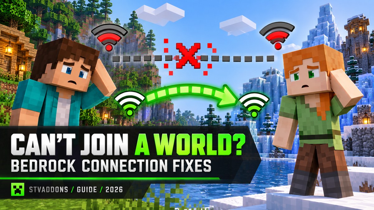 Minecraft Bedrock unable to connect to world troubleshooting guide